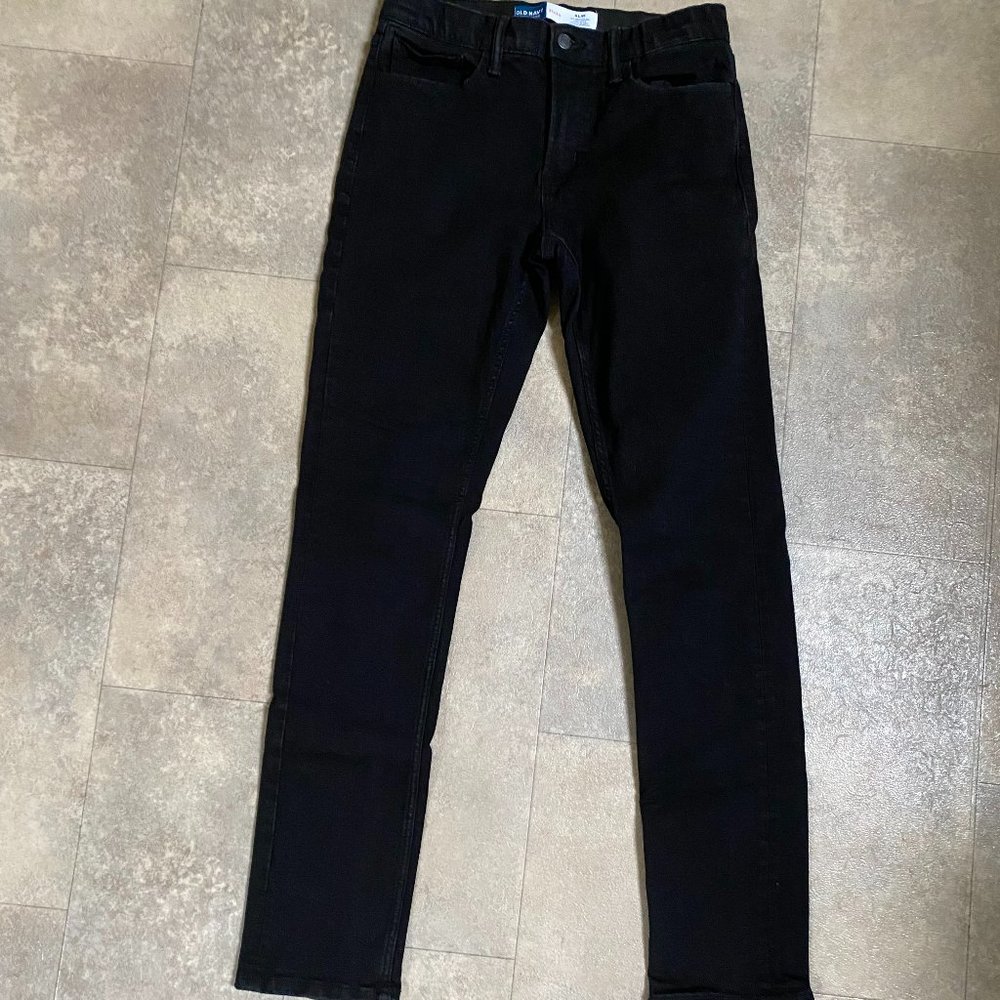 Men's Old Navy 360 Stretch Black Slim Jeans, Size 31x34